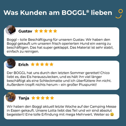 Einsteiger-Set BOGGL® S für kleine Hunde: Schleckspielzeug + Form