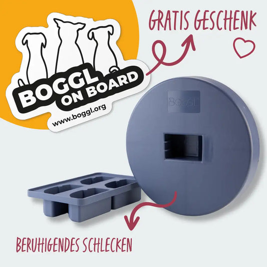 BOGGL on Board: Hochwertiger Autoaufkleber als Geschenk
